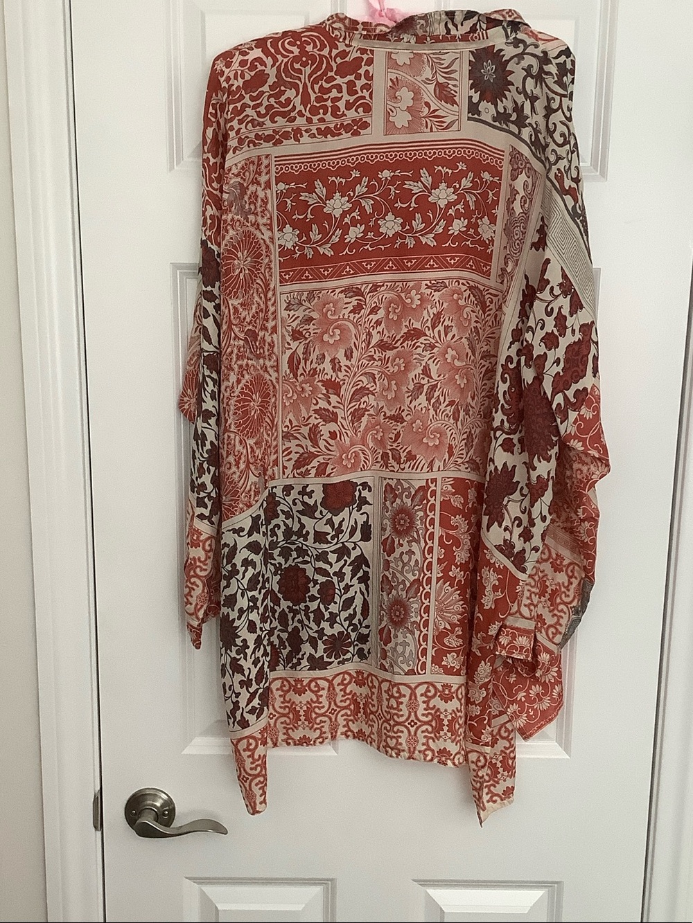 Johnny Was Audrey Long Sleeve Tunic Silk Top - - Picture 3 of 6